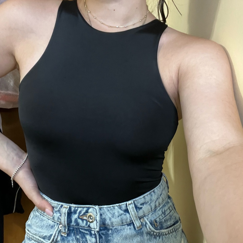 Missguided Black High Neck Bodysuit